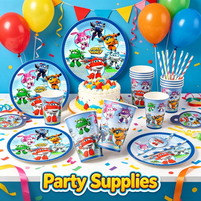 Wedding Day Supply Kit - Süper Doğum Günü Partisi Dekorasyon Kanatları