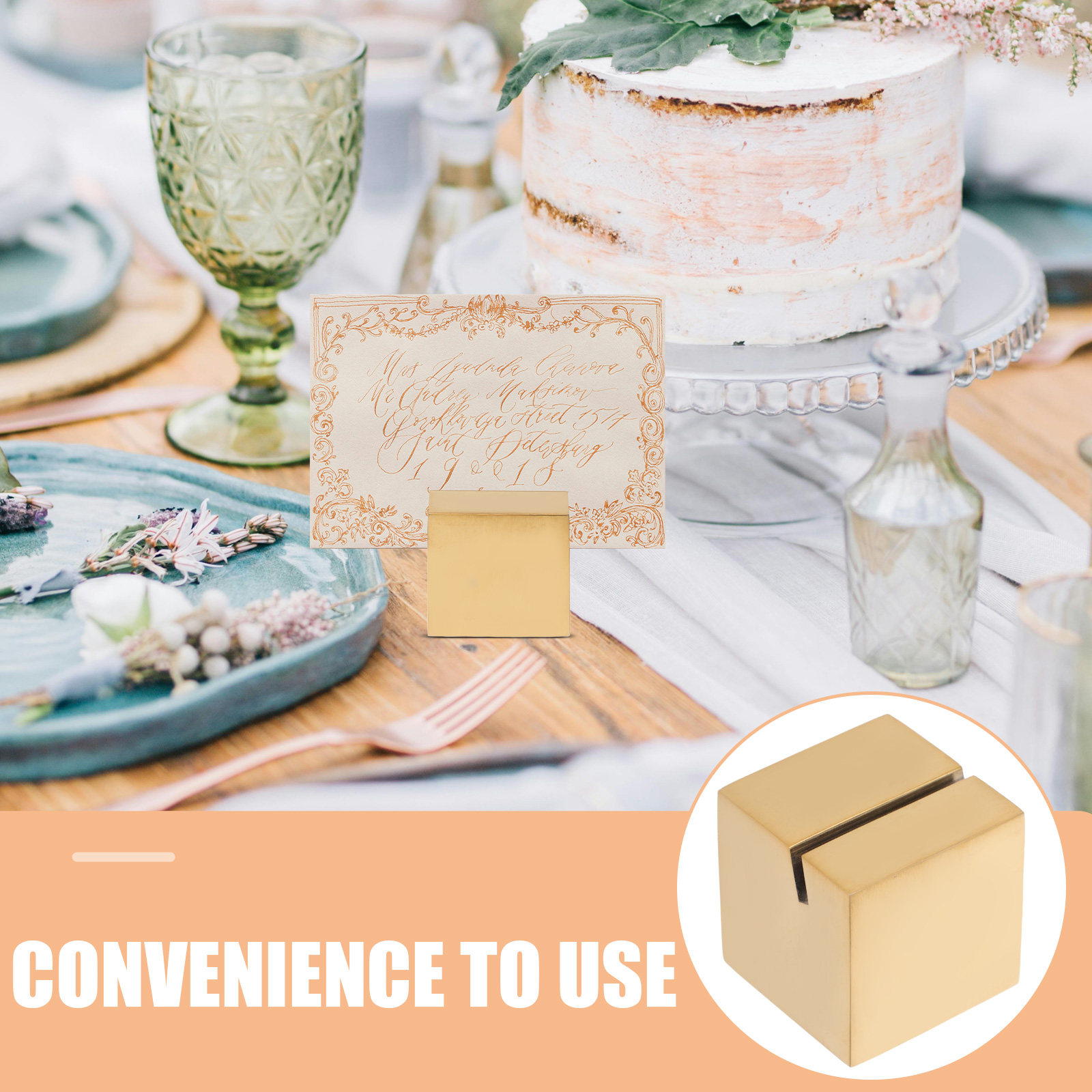 Altın Kaplama Paslanmaz Çelik  - Place Card Holder incelemesi ve fiyatı