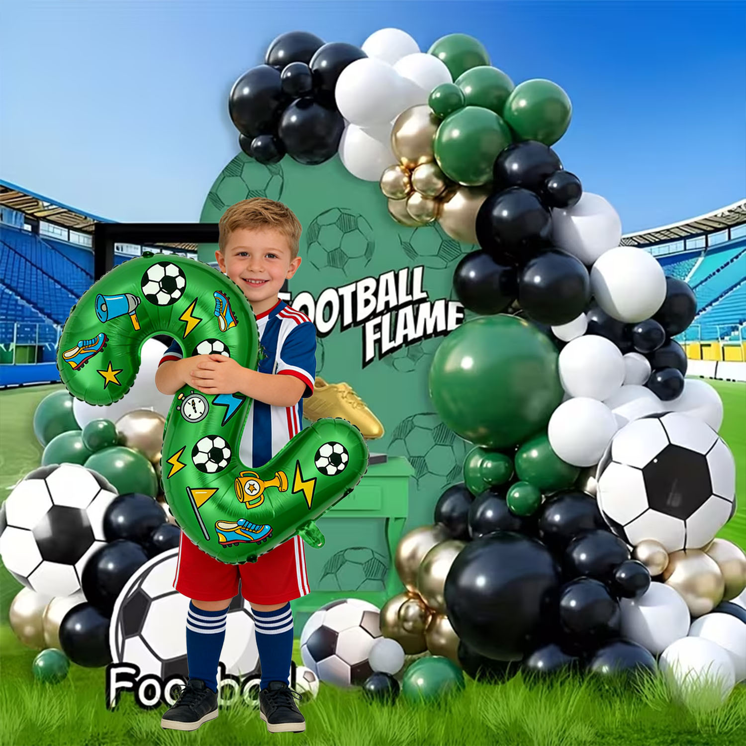 Futbol Temalı Balon Kemeri Set - Wedding Day Supply Kit incelemesi ve fiyatı
