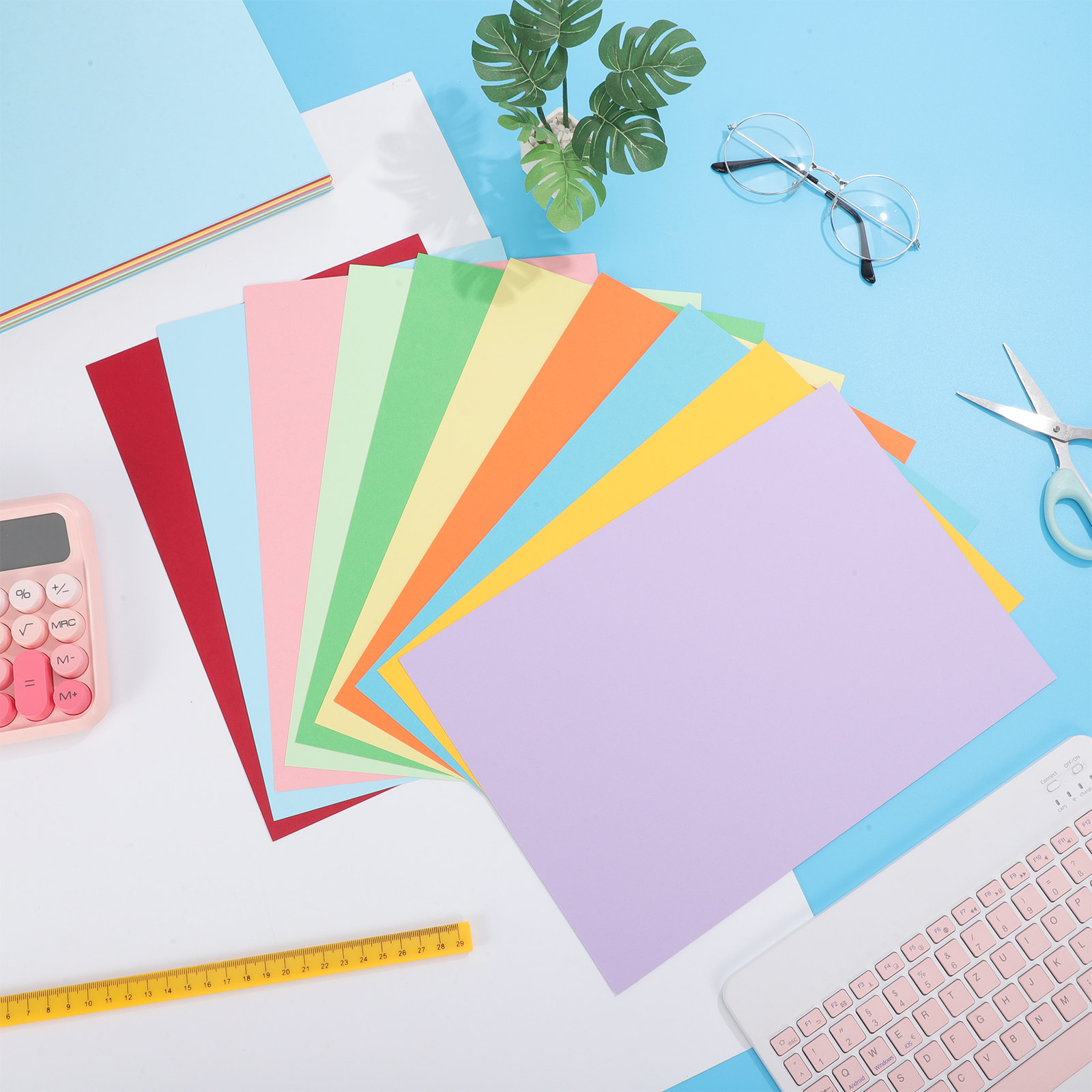 100 Yaprak Çeşitli Renklerde K - Papercraft Supply Invitation incelemesi ve fiyatı